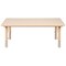 Flash Furniture Rectangle 23.625 W, 47.25 L, 23.5 H, Plastic, Steel, Brown YU-YCY-060-RECT-TBL-NAT-GG - alternate 5